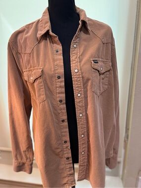 True Grit Washed Rust Brown Men’s Shirt Jacket